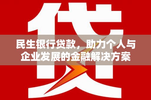 东光民生银行贷款，助力个人与企业发展的金融解决方案