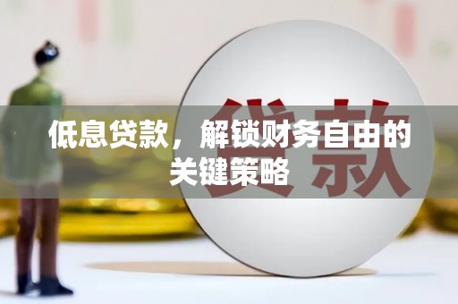 东光低息贷款，解锁财务自由的关键策略