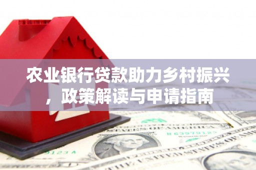 东光农业银行贷款助力乡村振兴，政策解读与申请指南